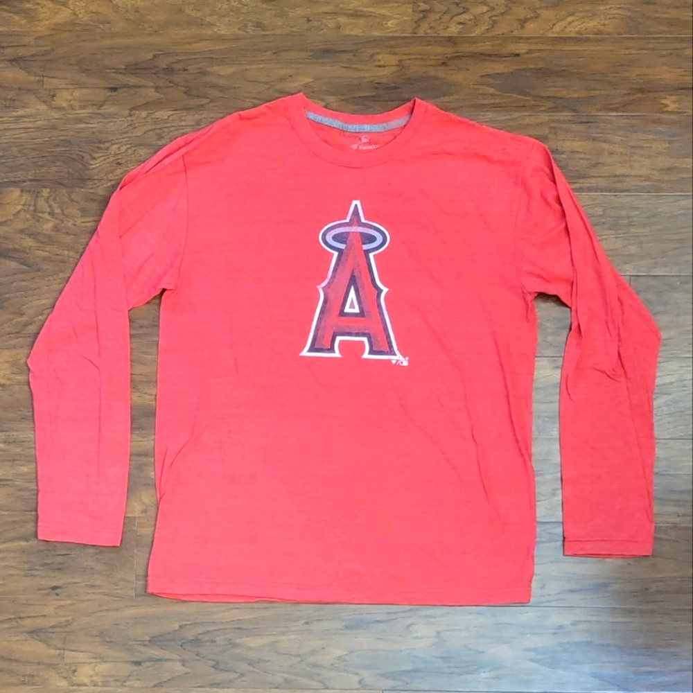 Los Angeles Angels Baseball MLB Fanatics Men's Red Size Large Long Sleeved Shirt